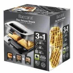 Baccarat The Deluxe Snack 3 In 1 Toastie Press 29 Baccarat The Deluxe Snack 3 In 1 Toastie Press -Kitchen Appliances Sales Store 1040715 BC TOASTIE PRESS 3IN1 SS PACKAGING