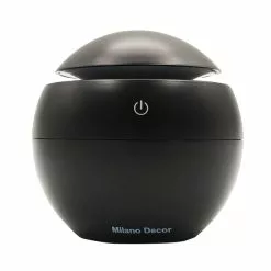 Milano USB Diffuser With 10 Pack Of Aroma Oils Black