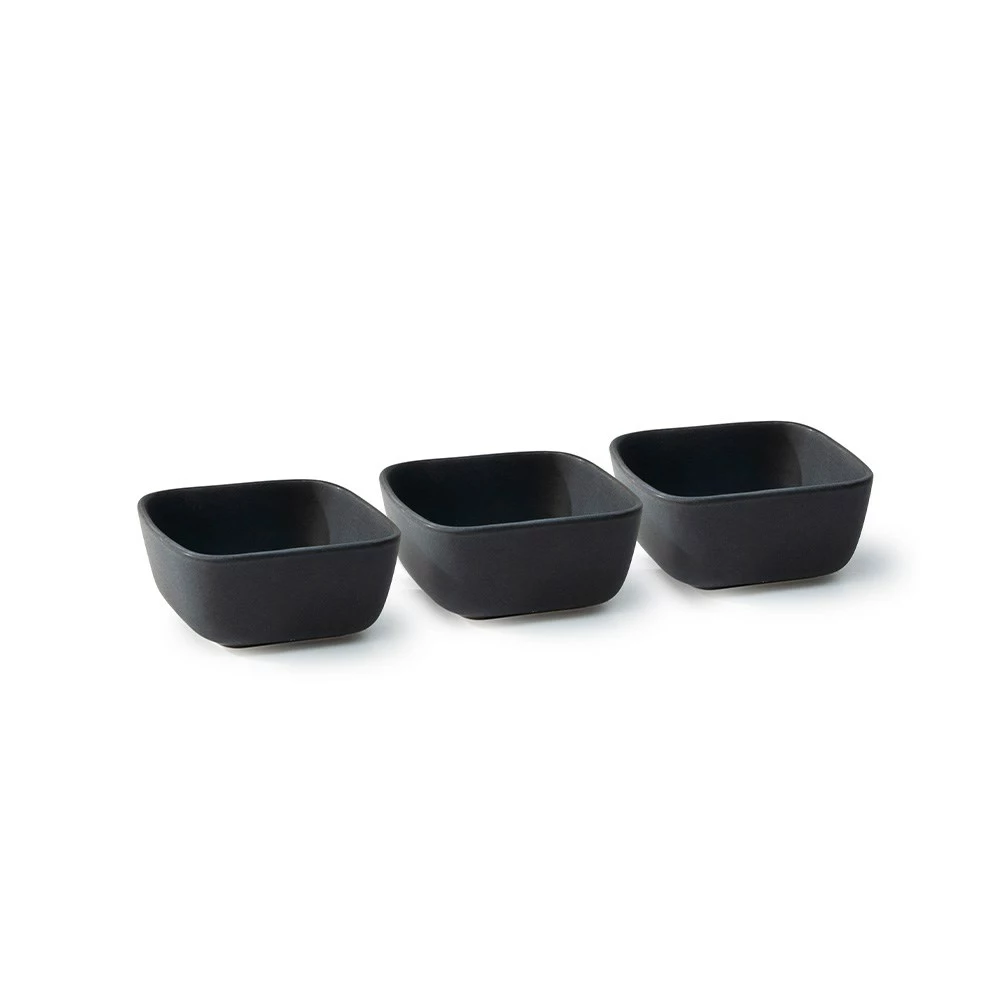 Salt & Pepper Major 3 Piece Stoneware Serving Bowl Set Black 1 Salt & Pepper Major 3 Piece Stoneware Serving Bowl Set Black