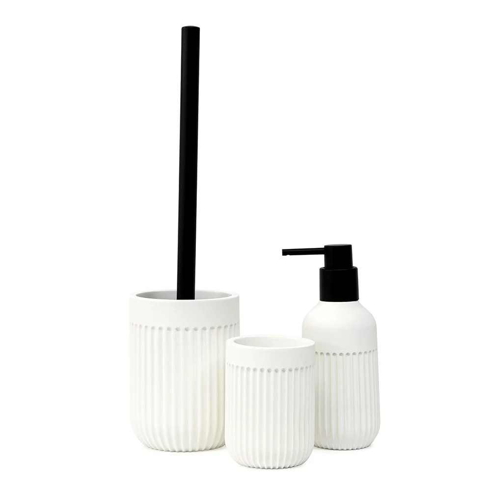 Salt & Pepper Cult Toliet Brush Holder White 2 Salt & Pepper Cult Toliet Brush Holder White - Image 2