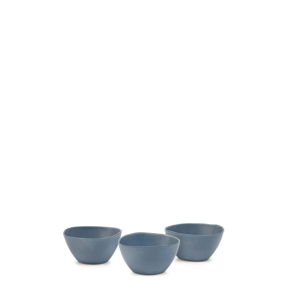 Salt & Pepper Arcata Set Of 3 Bowl 12cm Blue 1 Salt & Pepper Arcata Set Of 3 Bowl 12cm Blue