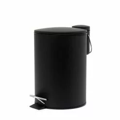 Salt & Pepper Suds Pedal Bin Black 3L