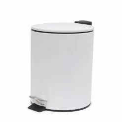 Salt & Pepper Suds Pedal Bin White 5L