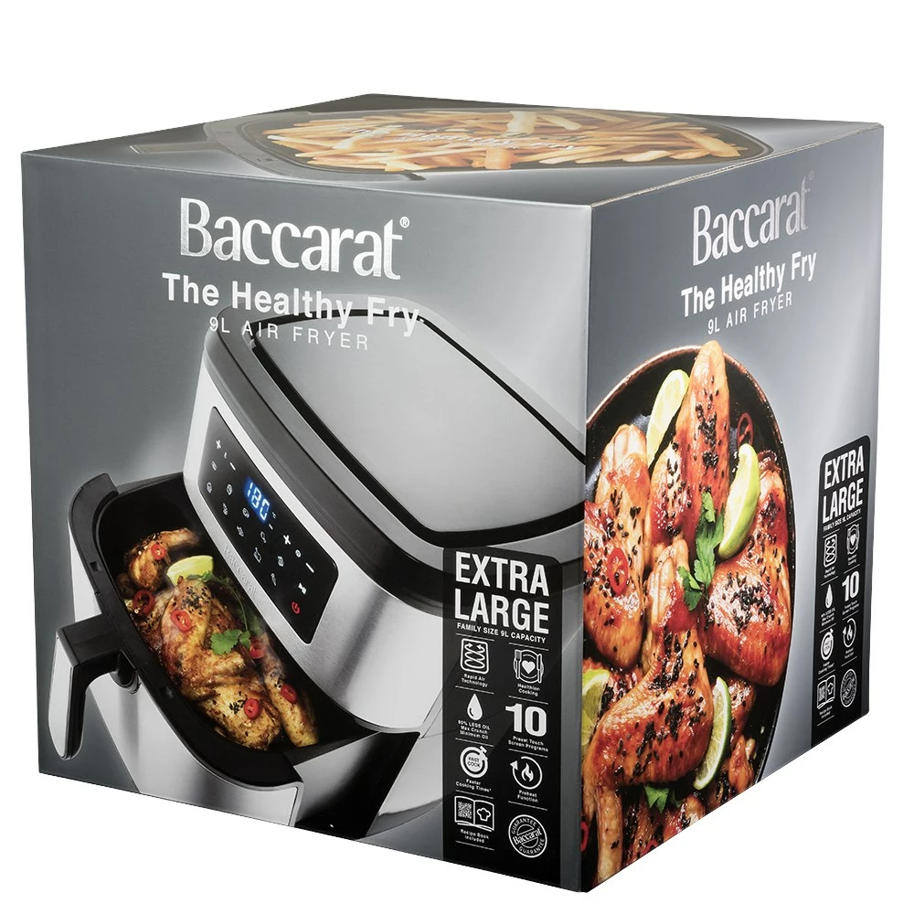 Baccarat The Healthy Fry 9L Air Fryer Stainless Steel 9 Baccarat The Healthy Fry 9L Air Fryer Stainless Steel - Image 9