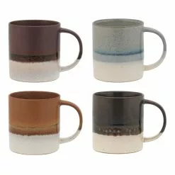 Ecology Erode Set Of 4 Mugs 300ml