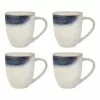 Ecology Atol Set Of 4 Mugs 380ml Deep Blue