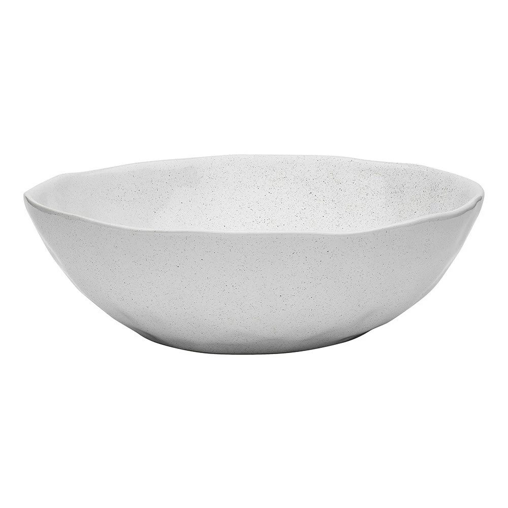 Ecology Speckle Stoneware Serving Bowl 27cm Milk 1 Ecology Speckle Stoneware Serving Bowl 27cm Milk
