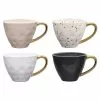 Ecology Speckle Set Of 4 380ml Mugs Gold