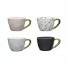 Ecology Speckle Set Of 4 60ml Espresso Mugs Gold