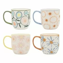 Ecology Aster Set Of 4 Mugs 330ml