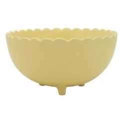 Ecology Belle Serving Bowl With Feet Yellow
