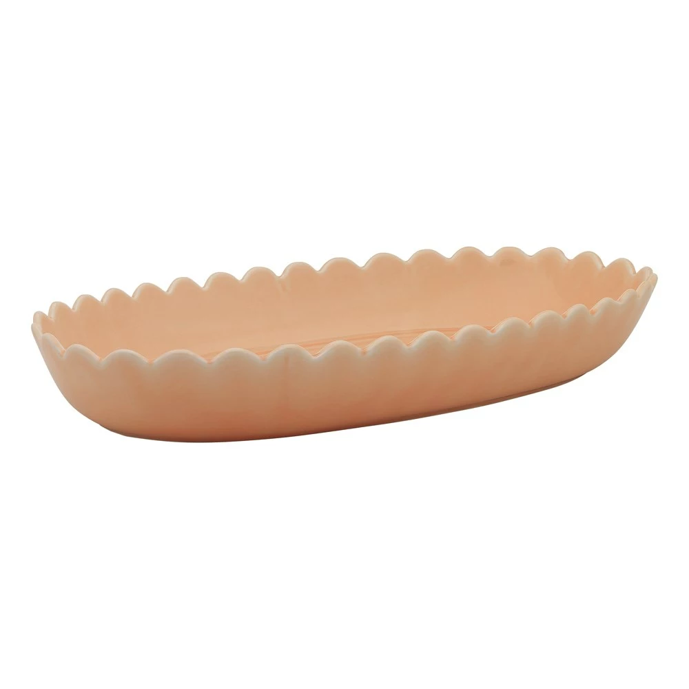 Ecology Belle Oval Serving Dish 40cm Pink 2 Ecology Belle Oval Serving Dish 40cm Pink - Image 2