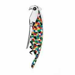 Alessi Parrot Cast Aluminium Cork Screw Multicolour