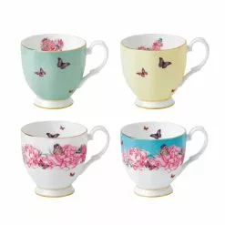 Miranda Kerr For Royal Albert Set Of 4 Vintage Mugs