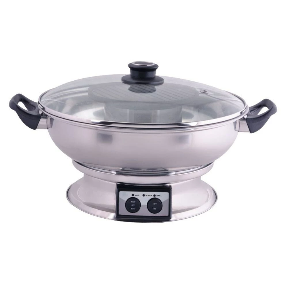 Maxim 1350W Teppanyaki Steam Boat Electric Hot Pot 1 Maxim 1350W Teppanyaki Steam Boat Electric Hot Pot