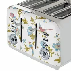 Laura Ashley 4 Slice Toaster Elveden White -Kitchen Appliances Sales Store GAF SBT583WS 3