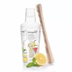 Cellar 2 Piece Cocktail Set With Muddler And Shaker