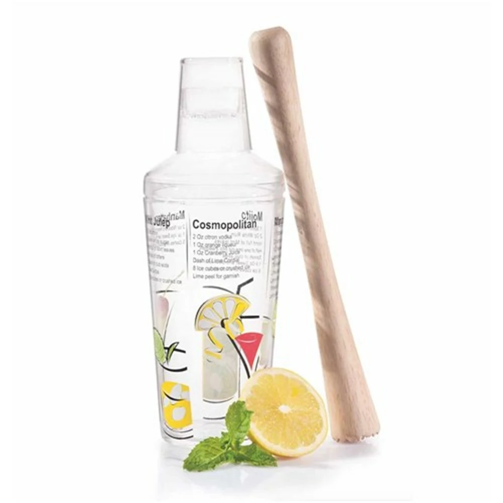 Cellar 2 Piece Cocktail Set With Muddler And Shaker 1 Cellar 2 Piece Cocktail Set With Muddler And Shaker