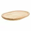 Ambrosia Rustic Paulownia Wood Oval Serving Tray 50 X 38cm Brown