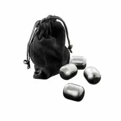 Cellar Premium Stainless Steel Wine Chilling Pearls Set Of 4