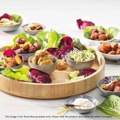 Ambrosia Karira Bamboo Lazy Susan Serving Tray 48cm -Kitchen Appliances Sales Store HIM 1034529 3