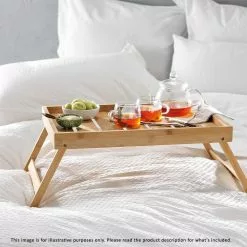 Ambrosia Karira Bamboo Bed & Breakfast Serving Tray 50 X 36cm -Kitchen Appliances Sales Store HIM 1034531 3