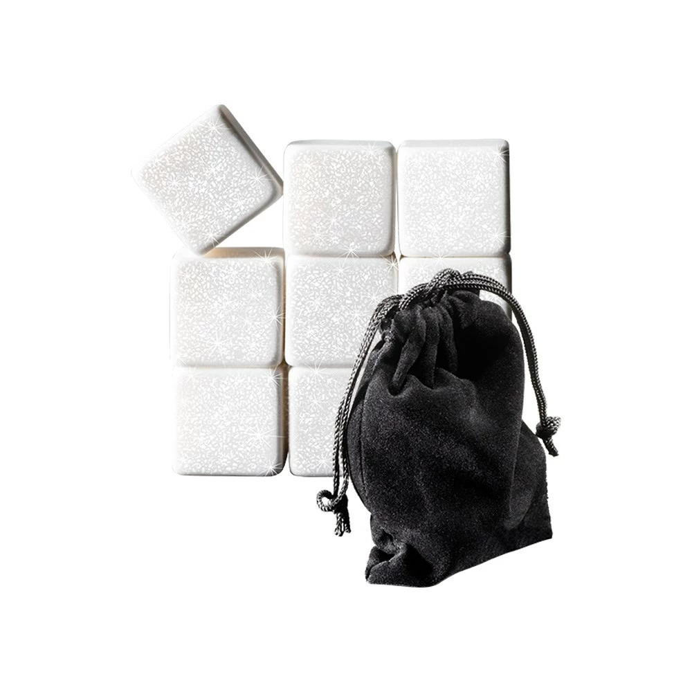 Cellar Premium White Marble Gin Rocks Set Of 9 1 Cellar Premium White Marble Gin Rocks Set Of 9