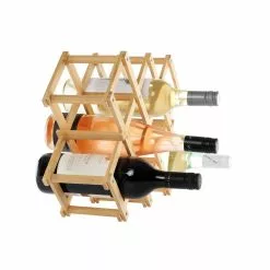 Ambrosia Karira Collapsible Bamboo Wine Rack -Kitchen Appliances Sales Store HIM 1036227 3