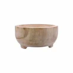 Ambrosia Rustic Paulownia Wood Serving Bowl 30cm