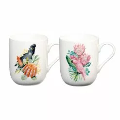 Ambrosia Duo New Bone China Mug 335ml Set Of 2 Birds