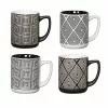 Ambrosia Quad Stoneware Mug 350ml Set Of 4 Mono