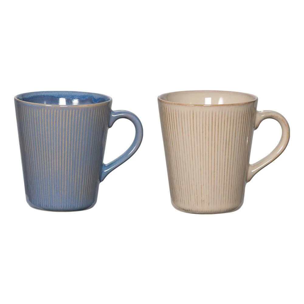 Ambrosia Quad Stoneware Mug 350ml Set Of 4 Linear 3 Ambrosia Quad Stoneware Mug 350ml Set Of 4 Linear - Image 3