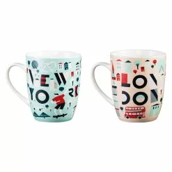Ambrosia Cities New Bone China Mug & Coaster 300ml Set Of 4 6 Ambrosia Cities New Bone China Mug & Coaster 300ml Set Of 4 -Kitchen Appliances Sales Store HIM 1037667 3