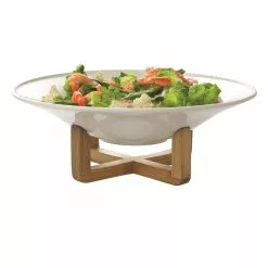 Ambrosia Zest Porcelain Bowl With Stand 34.5cm