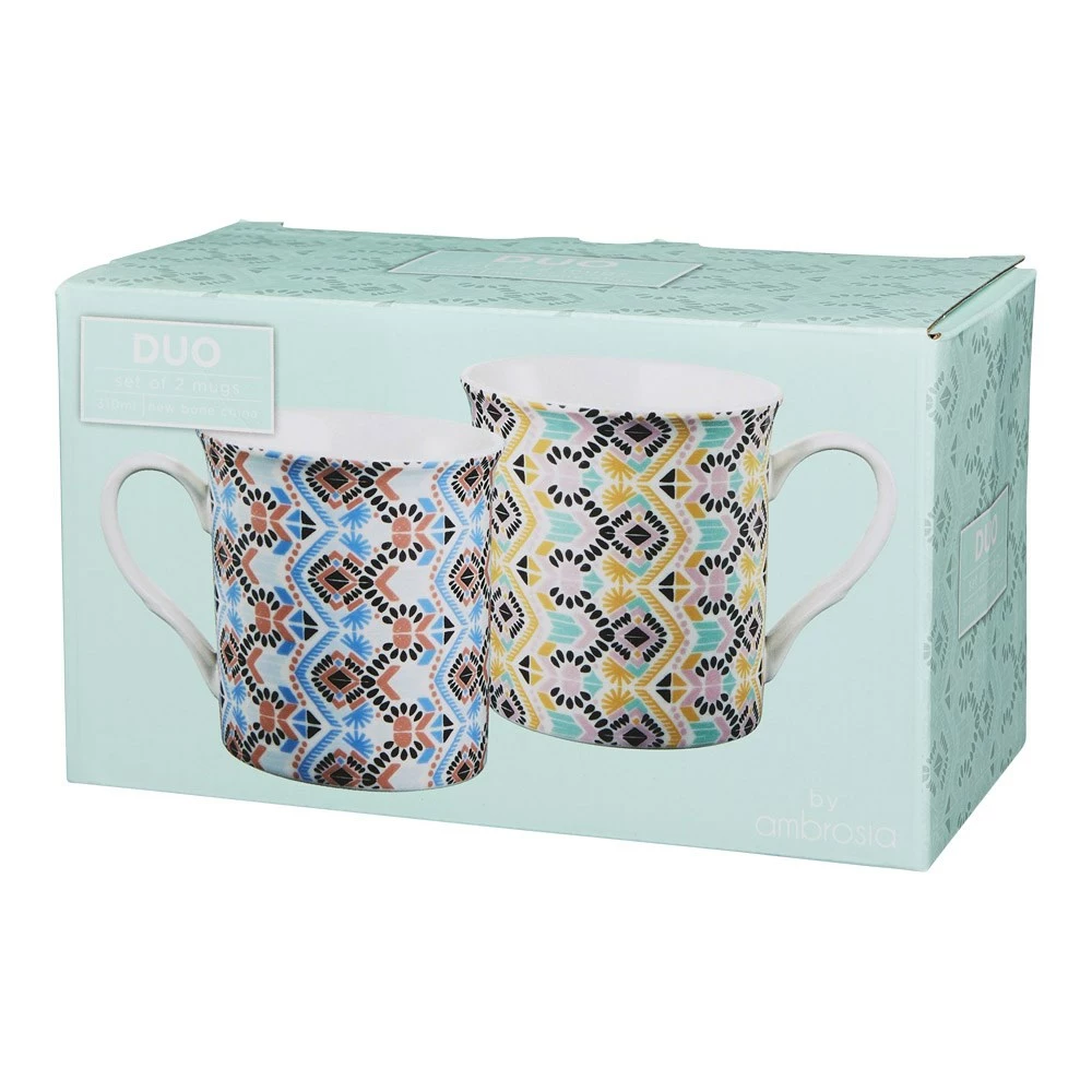 Ambrosia Duo Set Of 2 Mugs 310ml Aztec 2 Ambrosia Duo Set Of 2 Mugs 310ml Aztec - Image 2