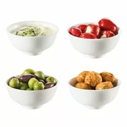 Ambrosia Zest Set Of 4 Tapas Bowls White 12cm