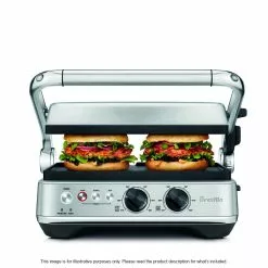 Breville Sear & Press Grill 42 X 26 X 39.4cm Brushed Stainless Steel -Kitchen Appliances Sales Store HWI BGR710BSS 5