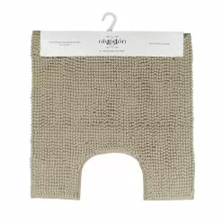 Algodon Toggle Contoured Bath Mat 50 X 50cm Stone