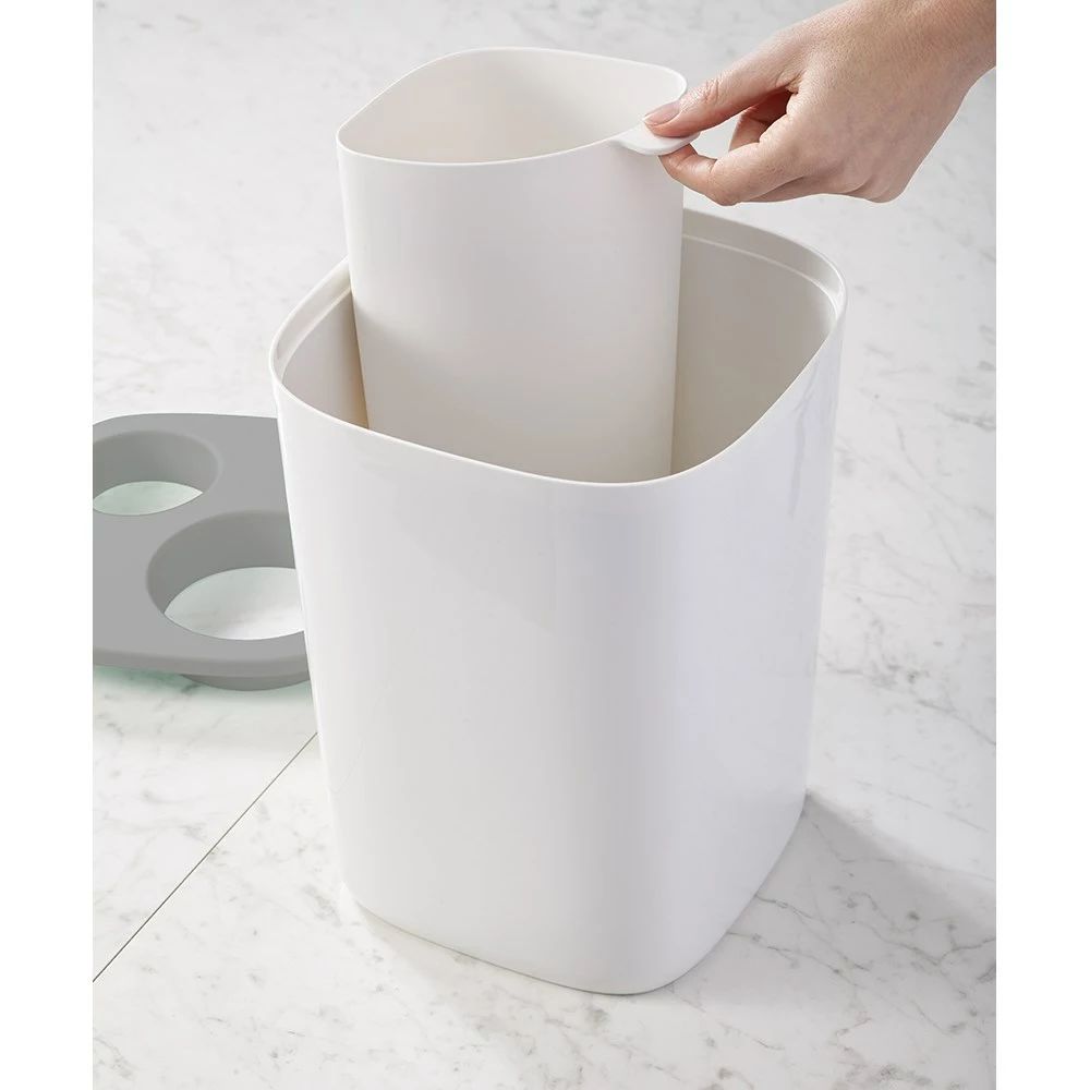 Joseph Joseph Split Bathroom Waste Separation Bin 8L 3 Joseph Joseph Split Bathroom Waste Separation Bin 8L - Image 3