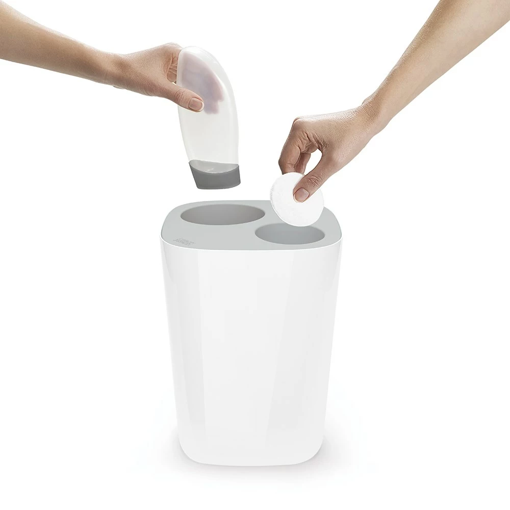 Joseph Joseph Split Bathroom Waste Separation Bin 8L 4 Joseph Joseph Split Bathroom Waste Separation Bin 8L - Image 4