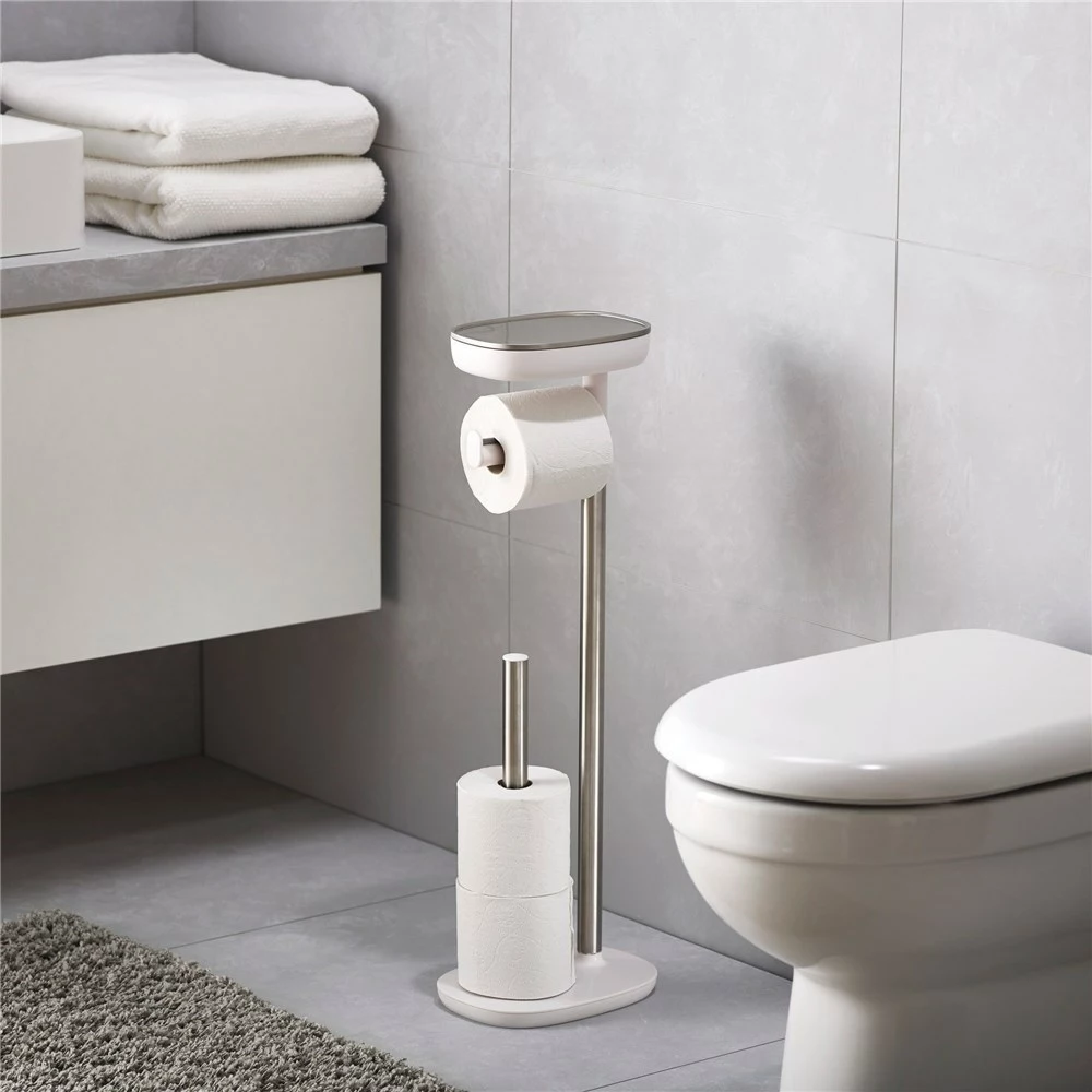 Joseph Joseph Easy-Store Toilet Paper Stand Steel 4 Joseph Joseph Easy-Store Toilet Paper Stand Steel - Image 4