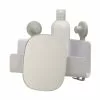 Joseph Joseph EasyStore Corner Shower Caddy With Mirror White