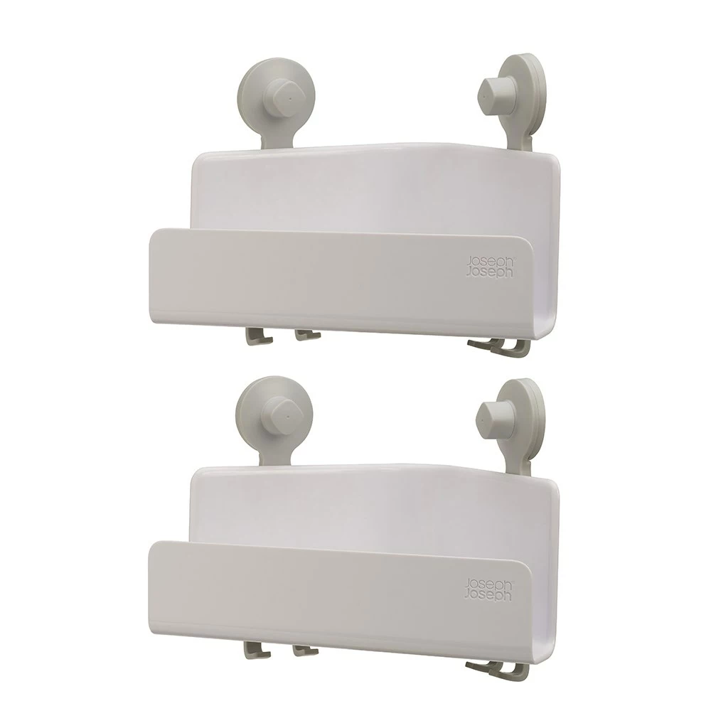 Joseph Joseph EasyStore Corner Shower Caddy 2 Pack White 1 Joseph Joseph EasyStore Corner Shower Caddy 2 Pack White