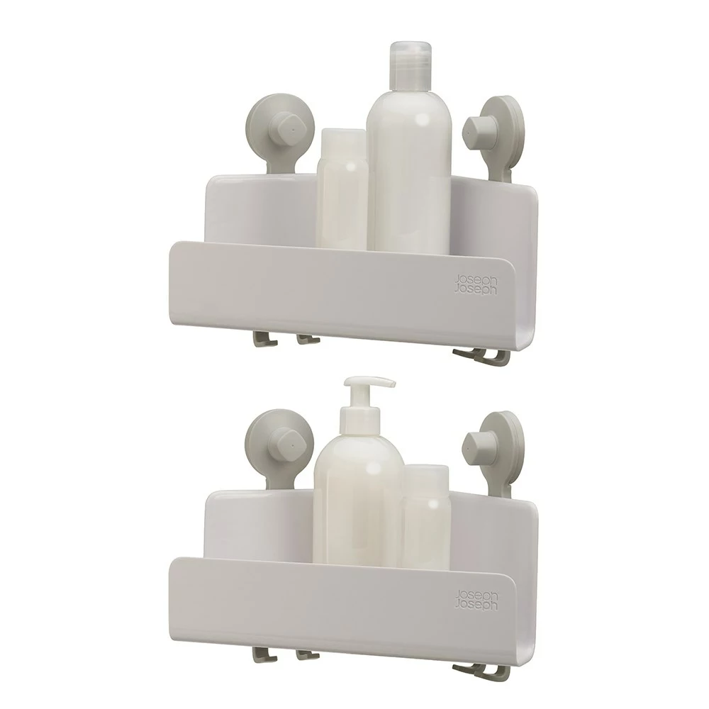 Joseph Joseph EasyStore Corner Shower Caddy 2 Pack White 2 Joseph Joseph EasyStore Corner Shower Caddy 2 Pack White - Image 2