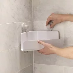 Joseph Joseph EasyStore Corner Shower Caddy 2 Pack White 7 Joseph Joseph EasyStore Corner Shower Caddy 2 Pack White -Kitchen Appliances Sales Store JOS 70550 3