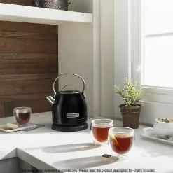 KitchenAid Classic Stainless Steel Kettle 1.25L Onyx Black -Kitchen Appliances Sales Store KAA 5KEK1222AOB 3