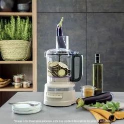KitchenAid 7-Cup Food Processor Almond Cream -Kitchen Appliances Sales Store KAA 5KFP0719AAC 5