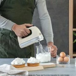 KitchenAid Artisan 9 Speed Hand Mixer 20.1 X 8.9 X 15.3cm Almond Cream -Kitchen Appliances Sales Store KAA 5KHM926AAC 3