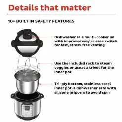 Instant Pot DUO Plus Stainless Steel Multi Cooker 3L 8 Instant Pot DUO Plus Stainless Steel Multi Cooker 3L -Kitchen Appliances Sales Store KHA 110003701AU 4