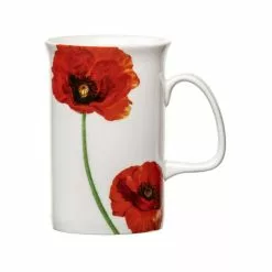 Ashdene Red Poppies Can Mug 320ml